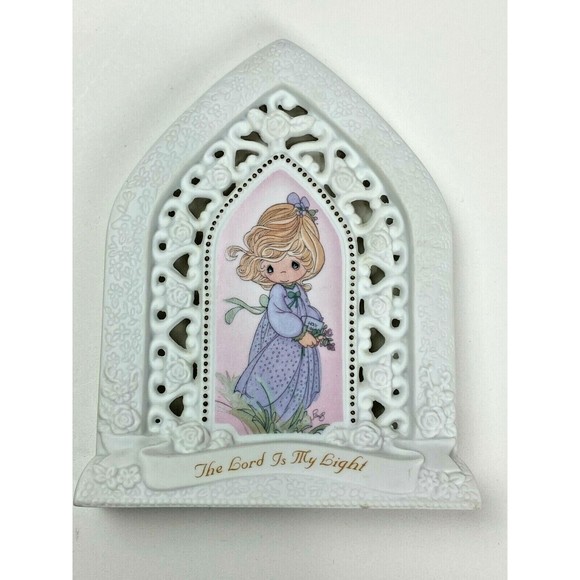 Precious Moments #357189 The Lord is My Light Scripture Plaque Vintage 90's - Picture 1 of 8